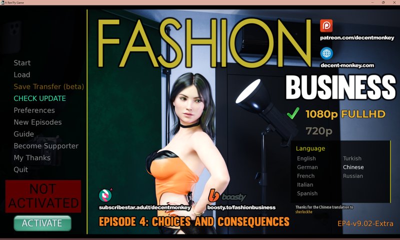 【欧美SLG 动态 官中】时尚女王莫妮卡 Fashion Business EP1-4 V9.02合集 PC+安卓